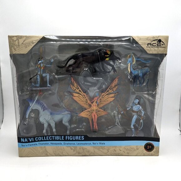 Disney Avatar ACE Custom Navi Action Figure SET From Animal Kingdom Direhorse, 6 - Picture 1 of 8